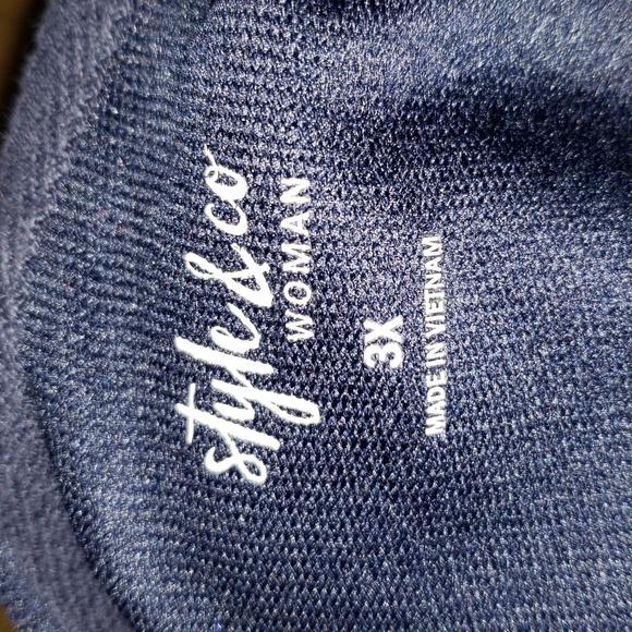 Navy blue hoodie by Style & Co. - Picture 6 of 7